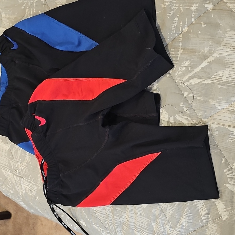 $8 LOWER PRICE IN BUNDLE Nike Swim Shorts 26 And 28 Hydrastrong Colorblock Kids